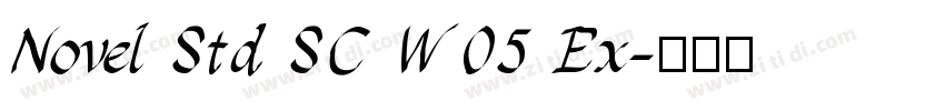 Novel Std SC W05 Ex字体转换